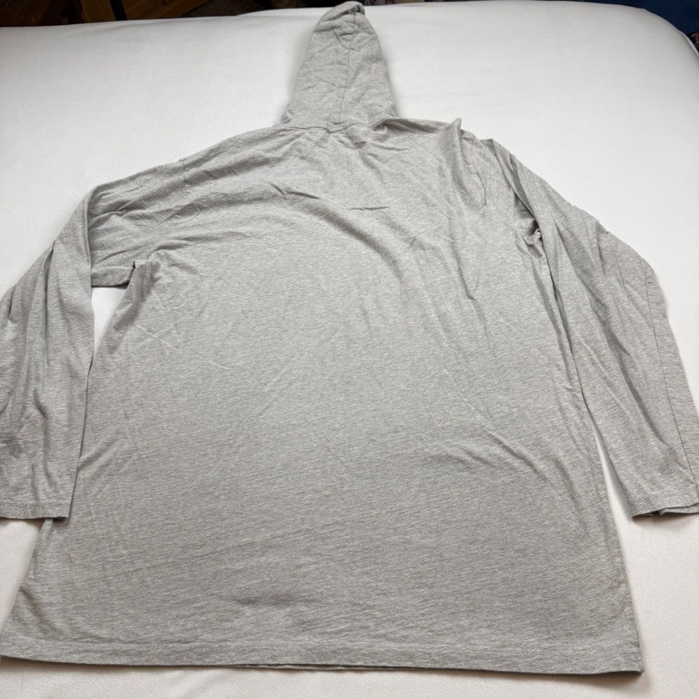 Polo Bear Polo Ralph Lauren Football Hoodie Shirt Mens XLT Tall Gray Long Sleeve - Picture 6 of 7